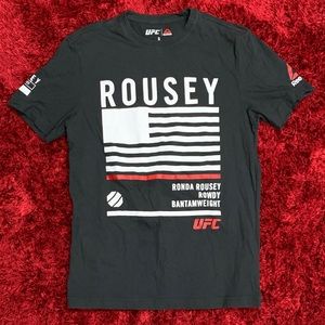 Reebok Ronda Rousey UFC Fighter Shirt Small Rowdy Ultimate Fighter